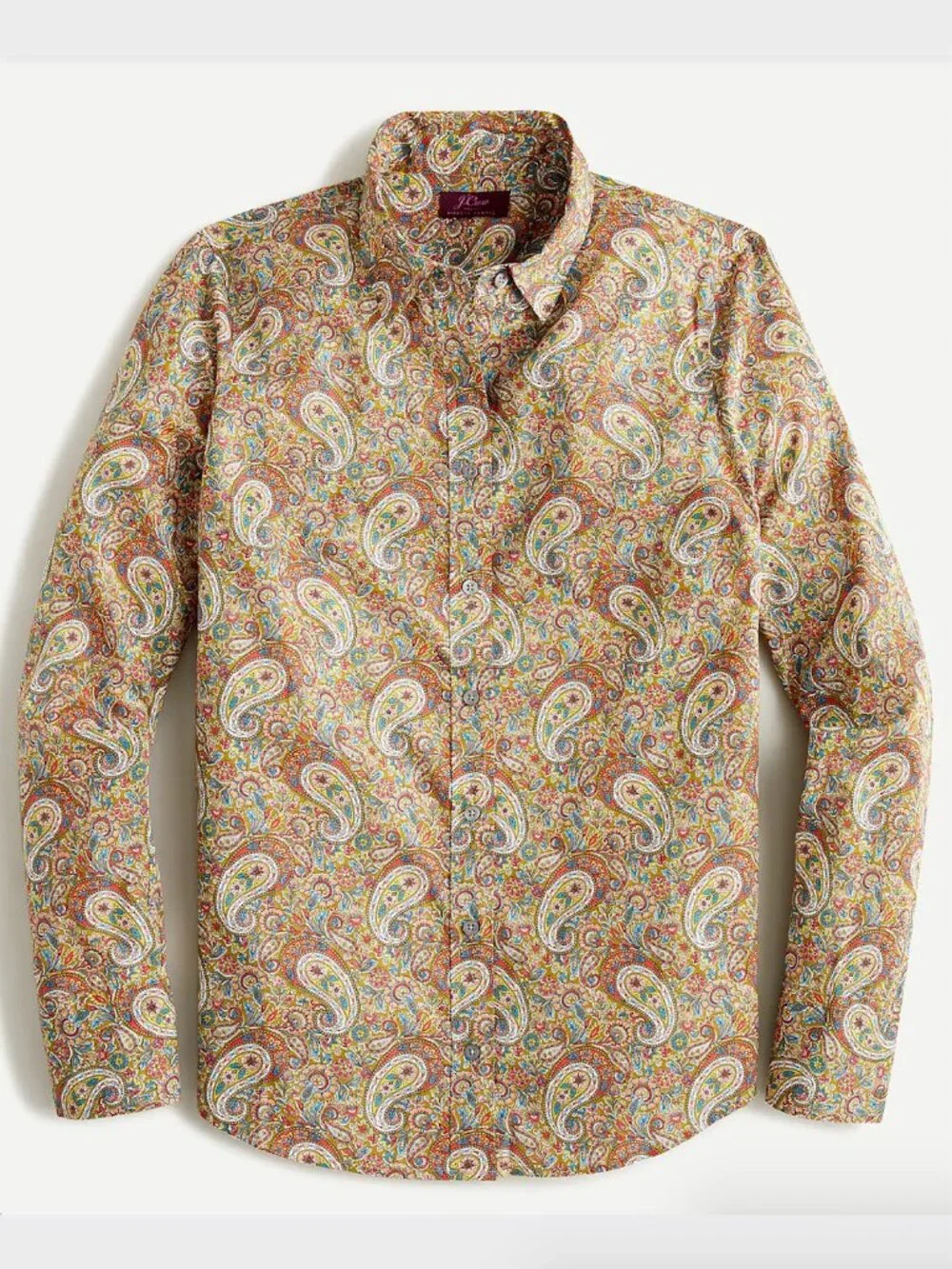 J. Crew Slim Perfect Shirt in Liberty Lee Manor Paisley - Size 8